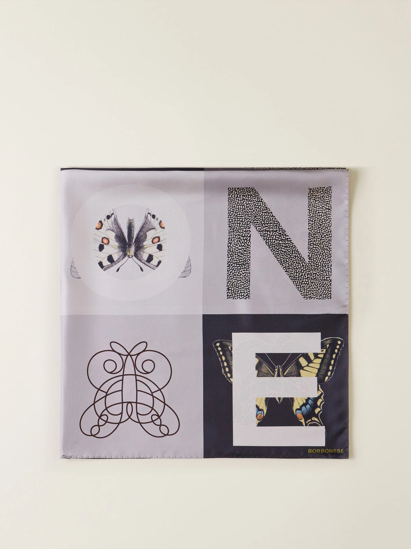 FOULARD BORBOBESE GRIGIO
