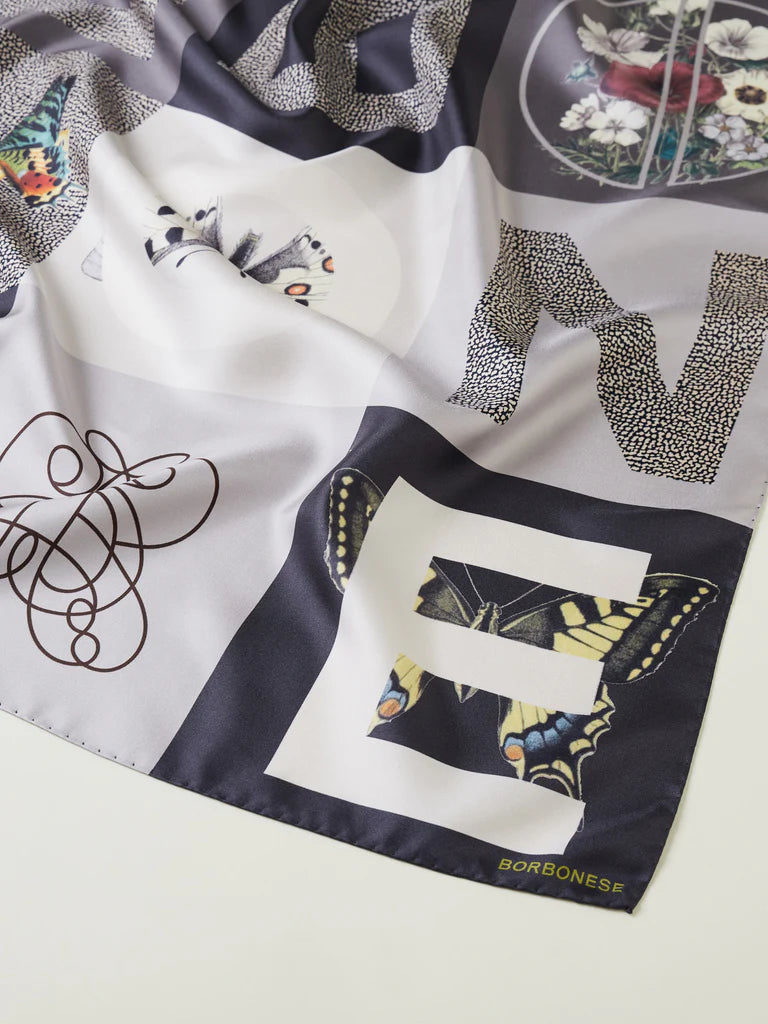 FOULARD BORBOBESE GRIGIO
