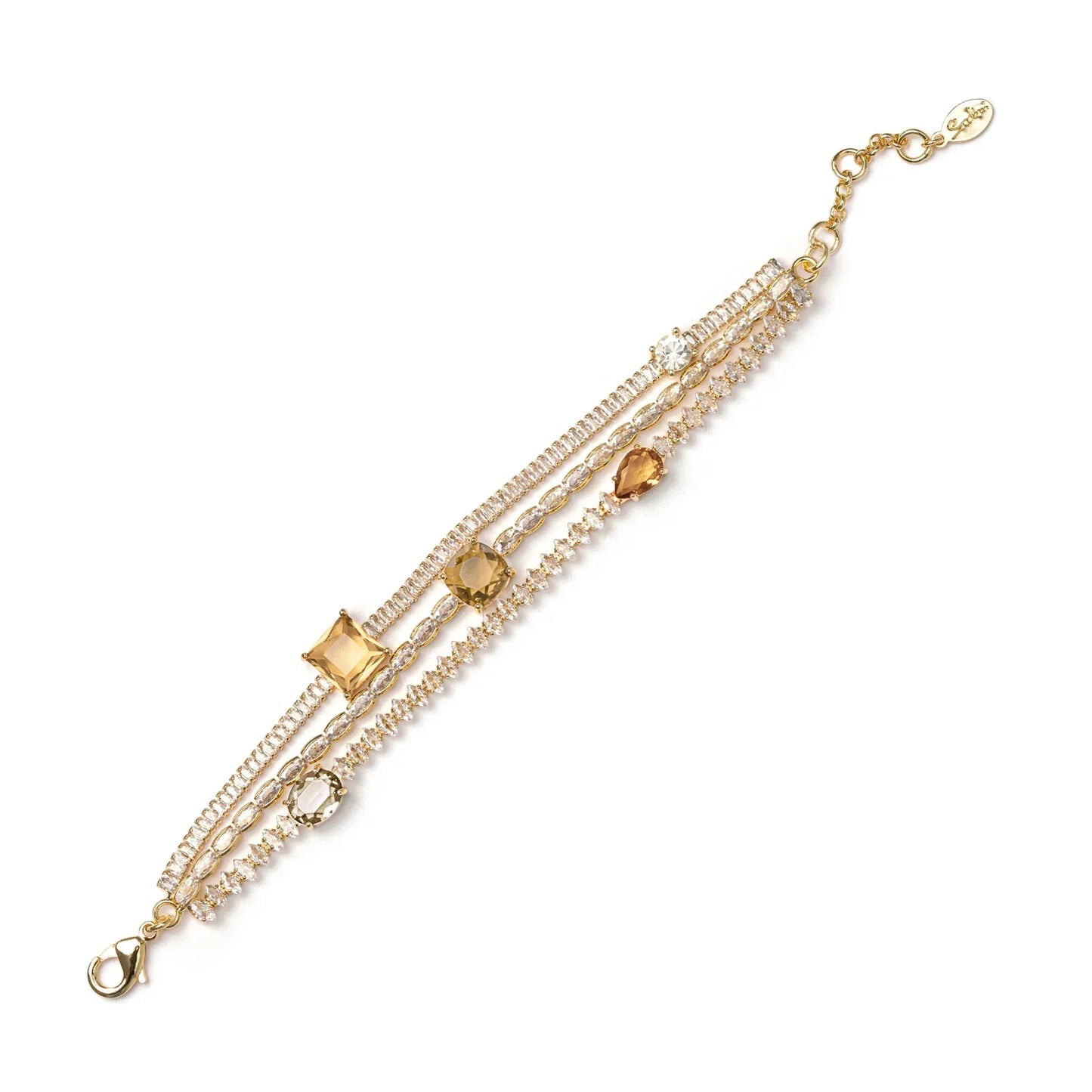 Bracciale a tre fili Jaqueline - Champagne