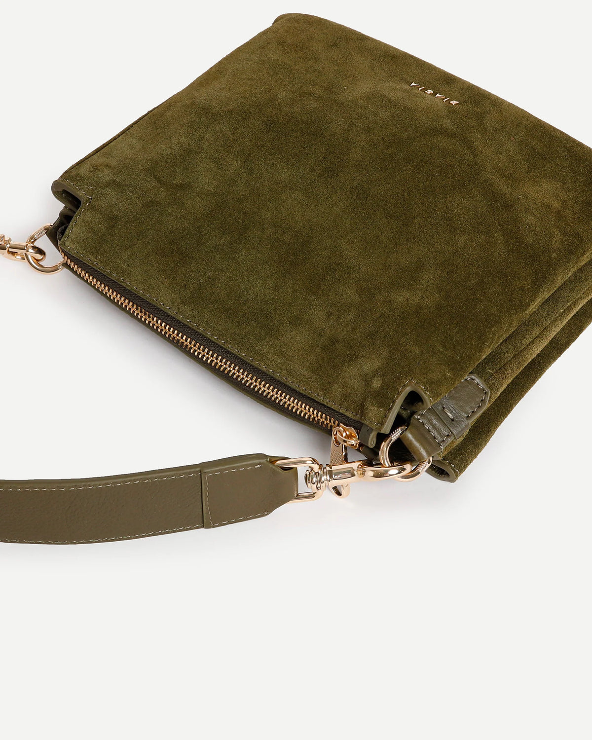 FEATHER SMALL BORSA A MANO IN CAMOSCIO