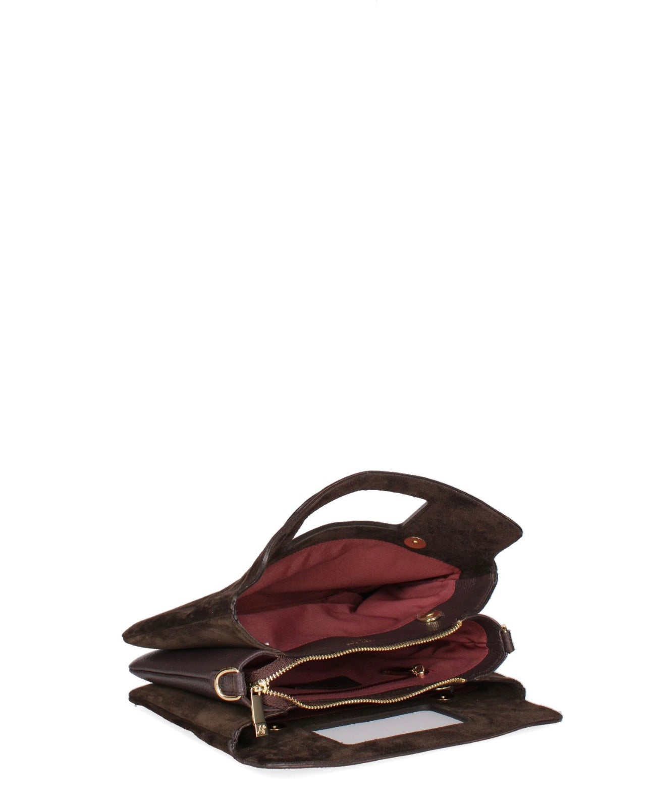 SHOULDER BAG SUDE CIOCCOLATO