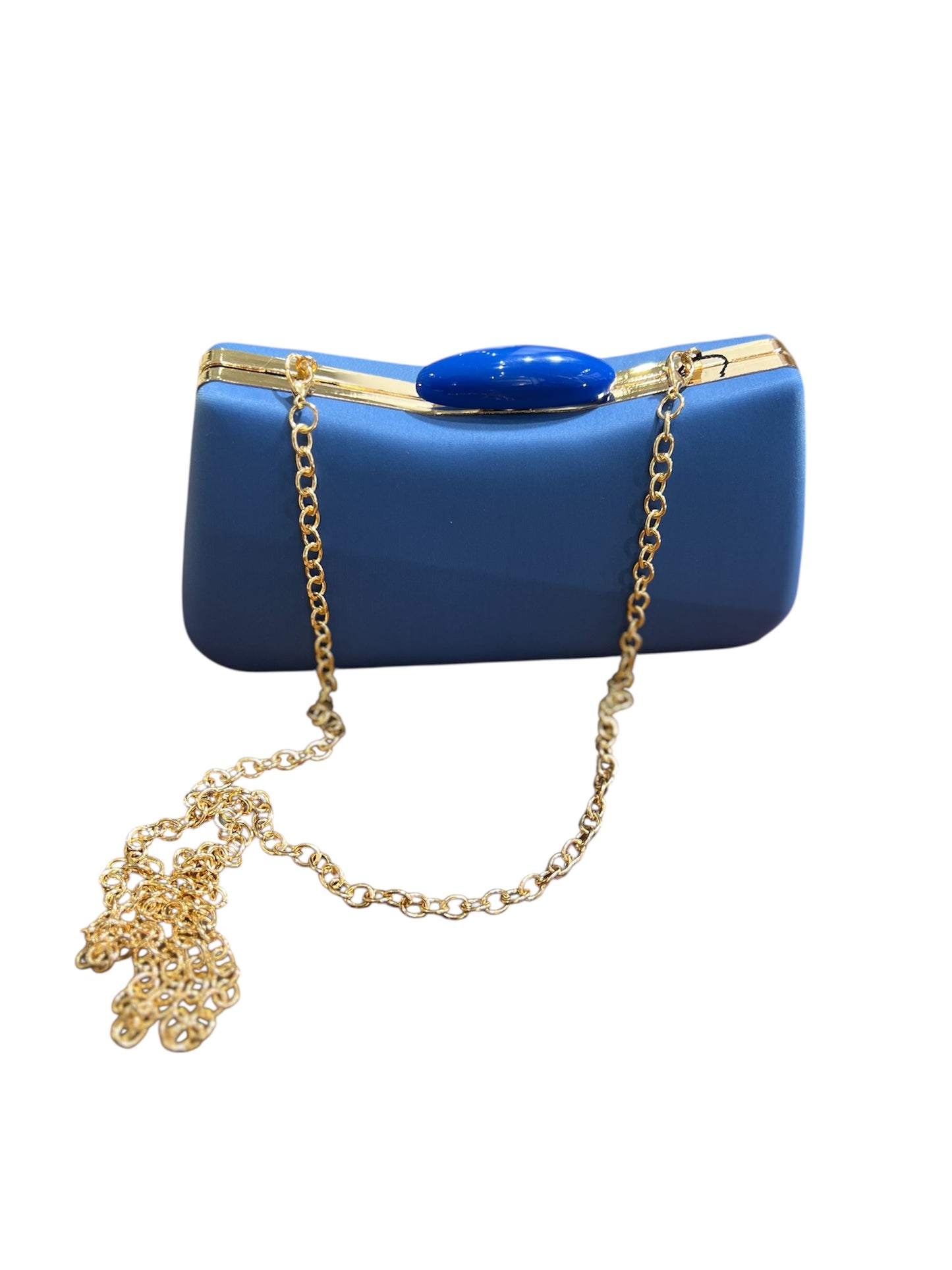 Clutch Tessuto Blu