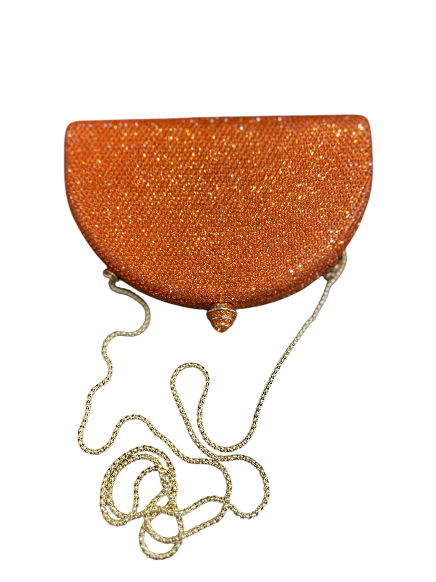 Clutch strass Arancione