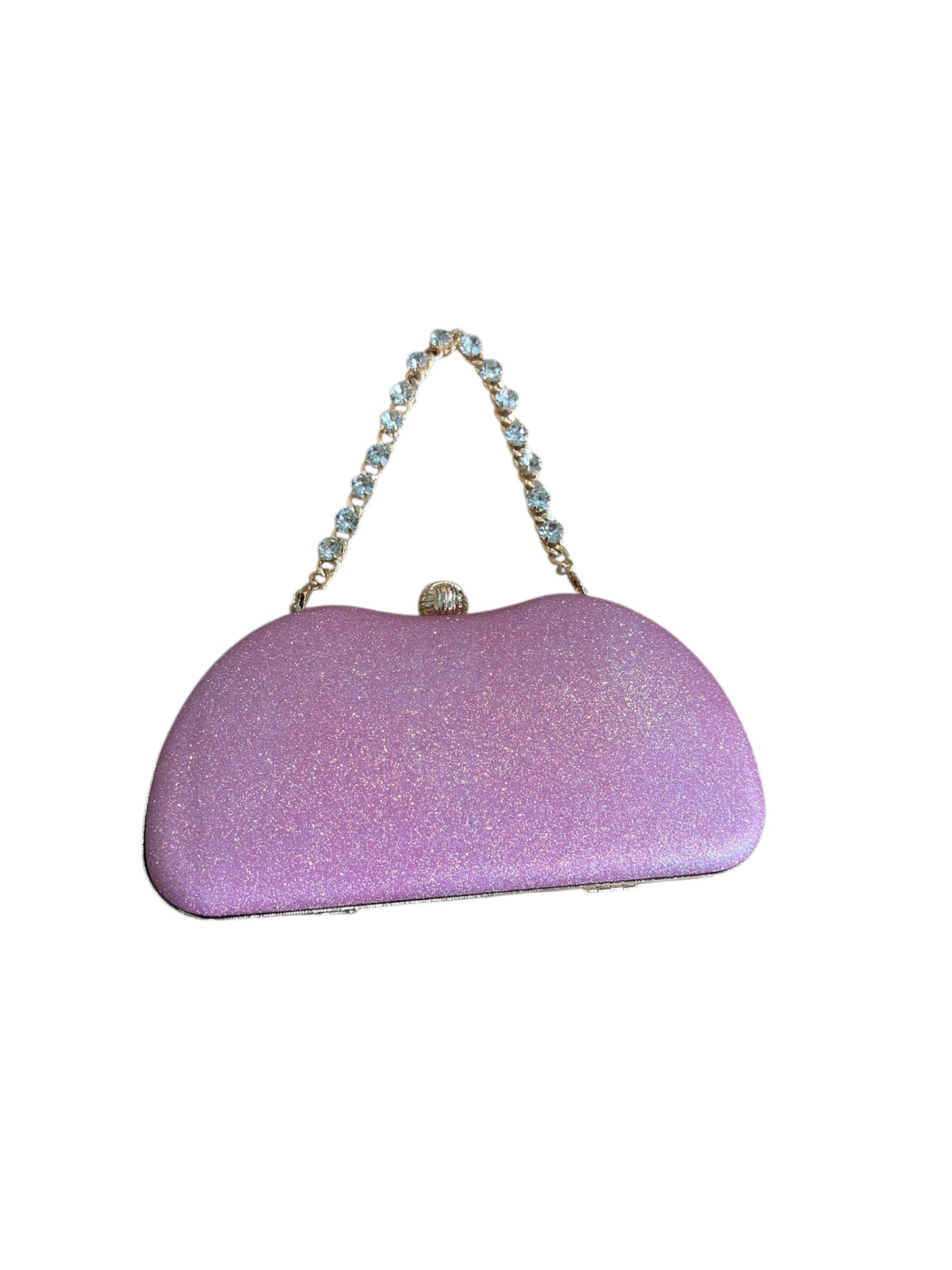 Clutch con polsiera gioiello rosa