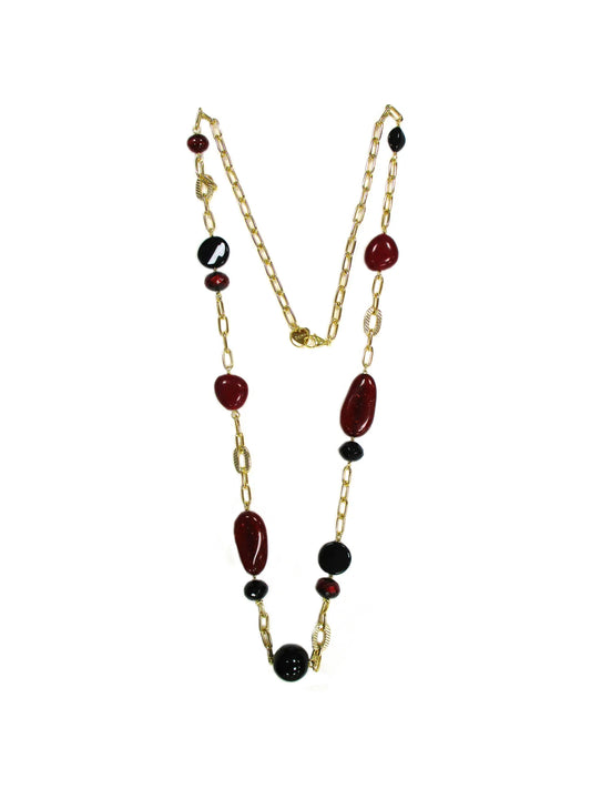 Collana con elementi incatenati Lunaria