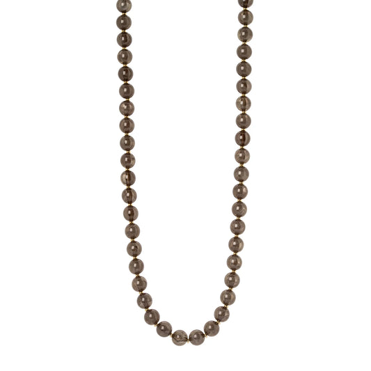 Collana a sfere traslucide Ester - Grigio