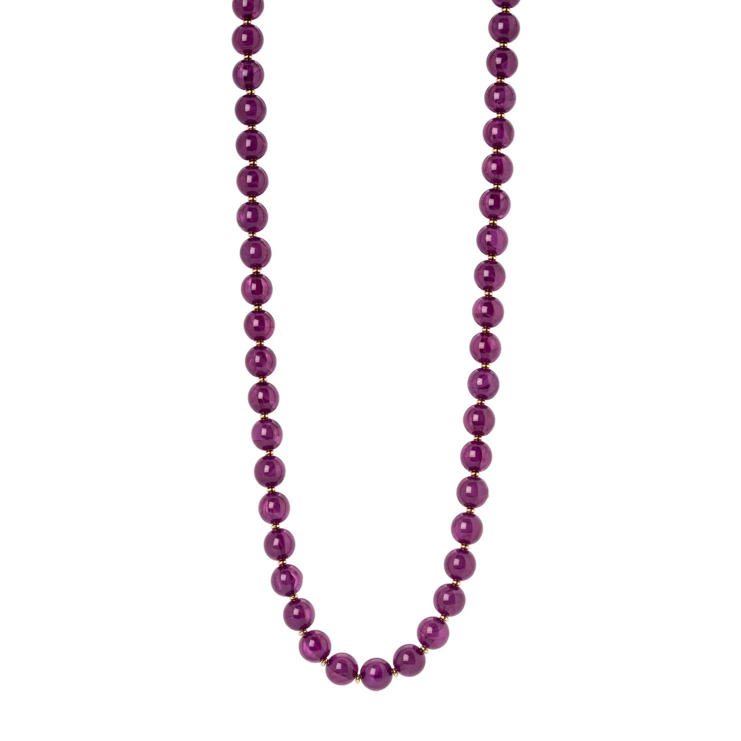 Collana a sfere traslucide Ester - Viola