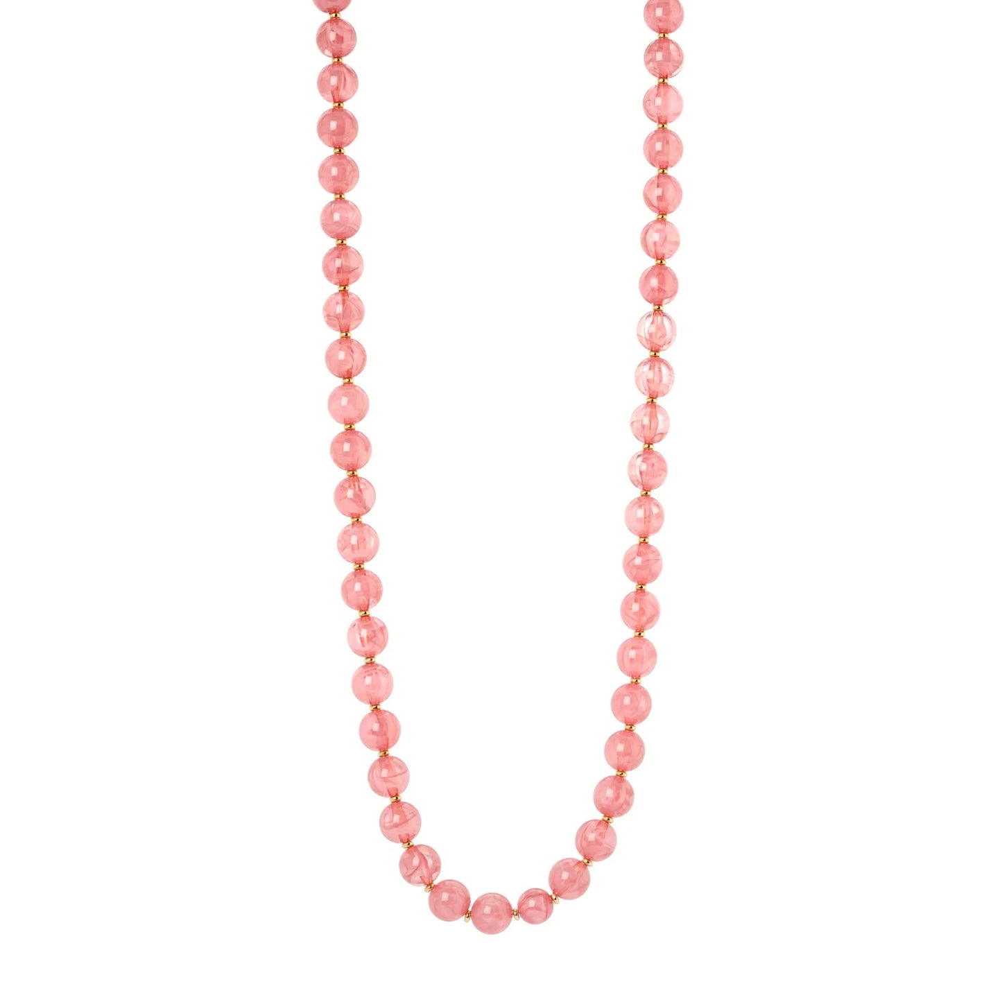 Collana a sfere traslucide Ester - Rosa