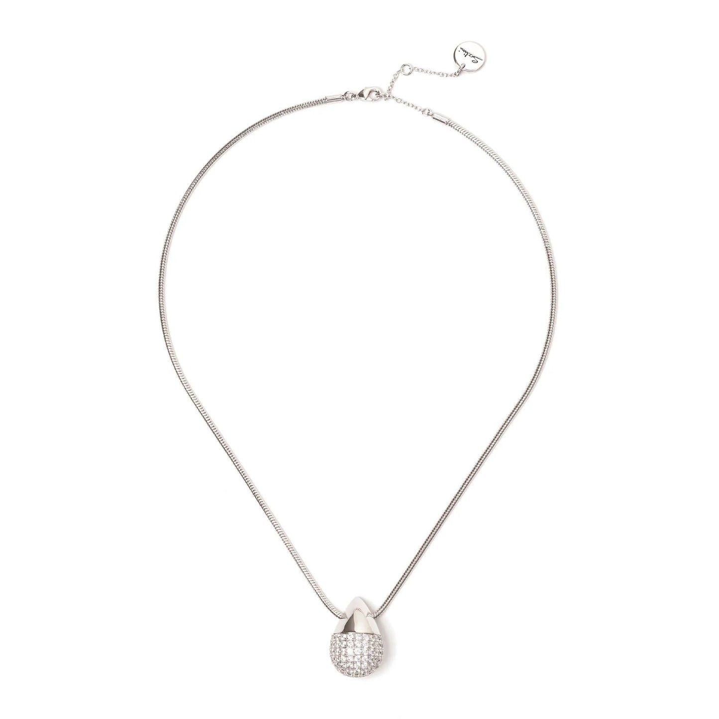 Girocollo con charm a goccia Judith - Argento