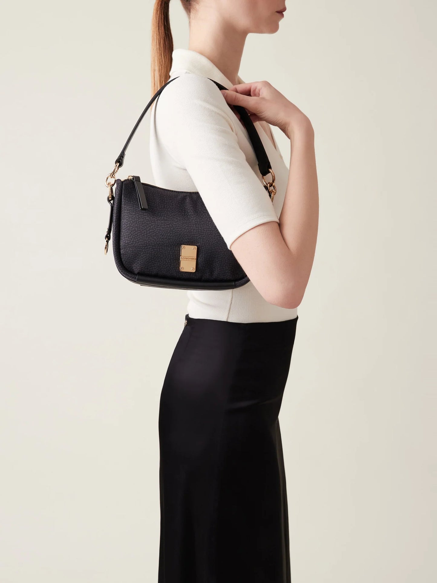 CAHIER HOBO SMALL Borsa a Spalla di Tessuto Riciclato OP