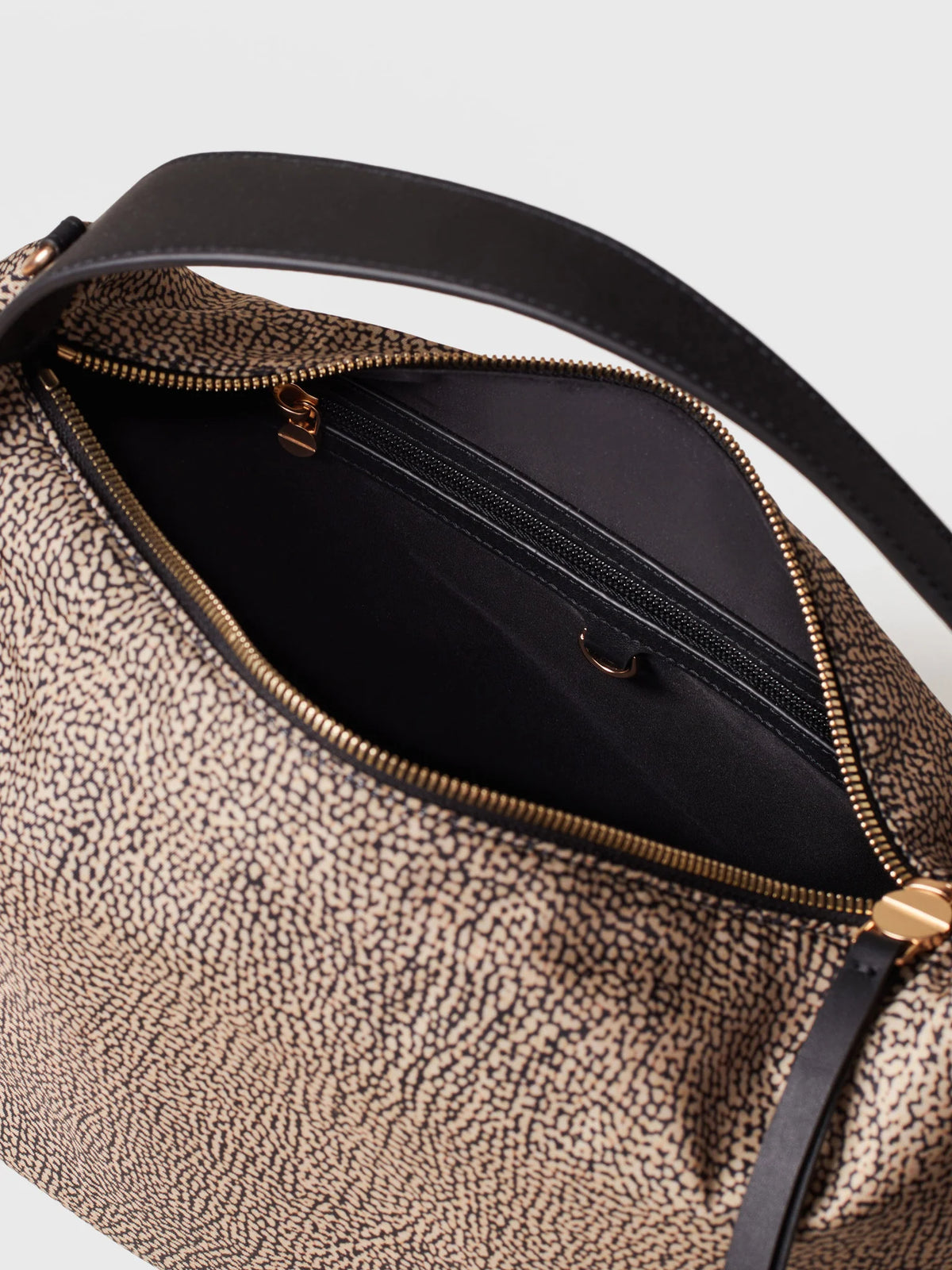 PRIVE BORSA HOBO MEDIUM Borsa a spalla in Tessuto riciclato Op e Pelle