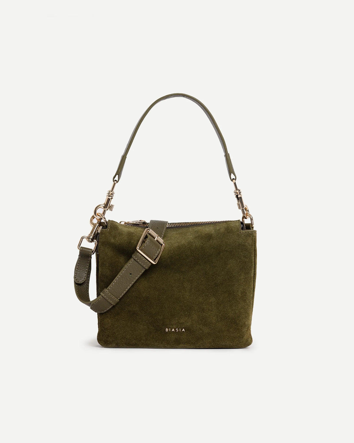 FEATHER SMALL  BORSA A MANO IN CAMOSCIO