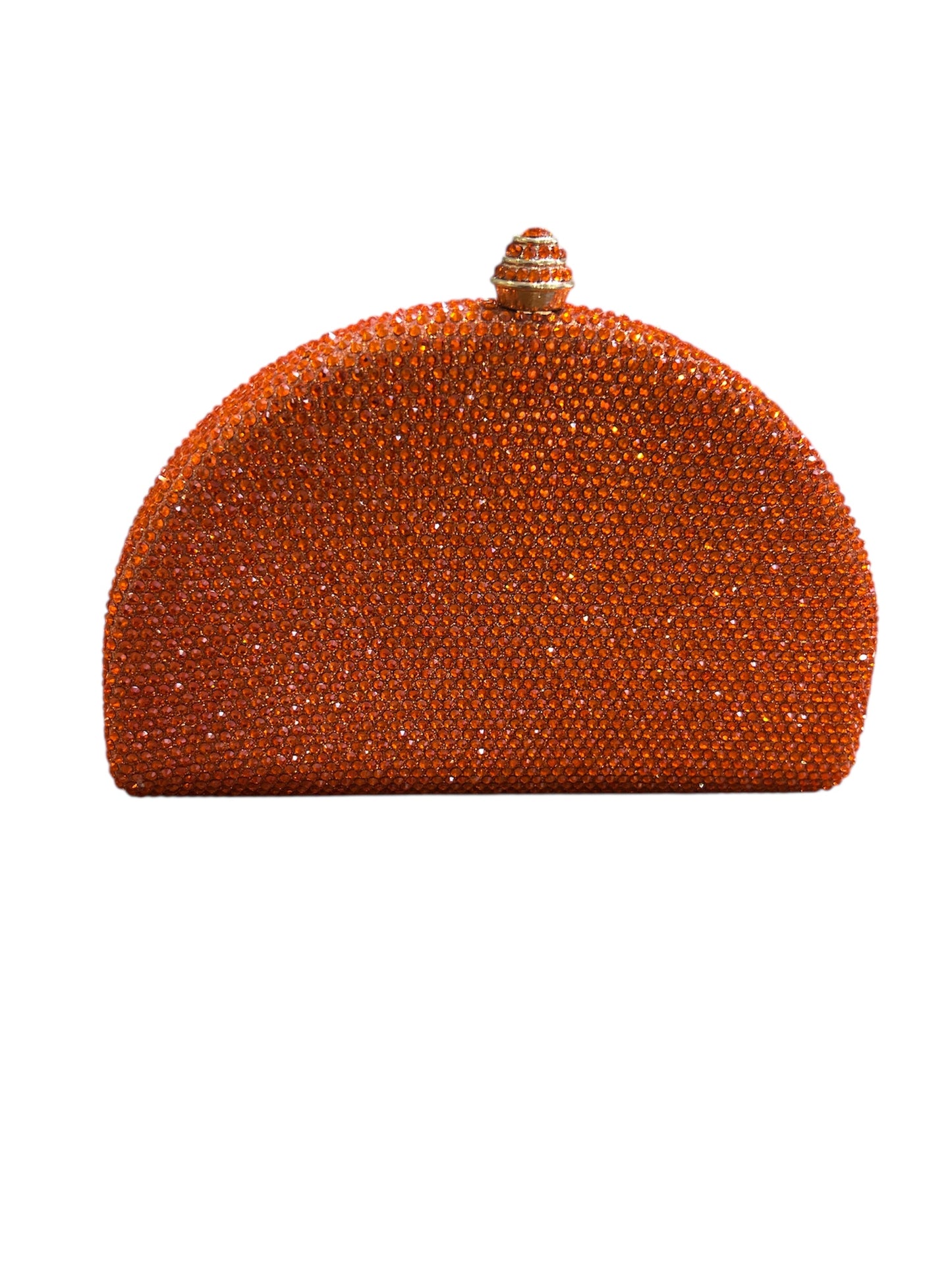 Clutch strass  Arancione