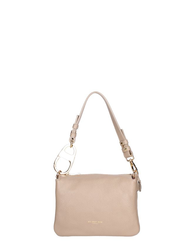 SHOULDER BAG PELLE CON TRE SCOMPARTI  SMALL