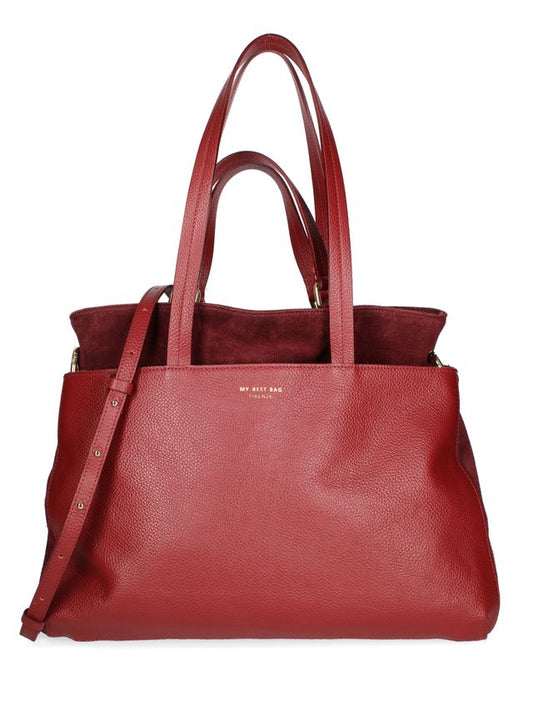 SHOPPING IN PELLE  E SUDE RUBINO MYBEST BAG